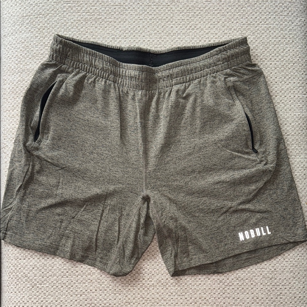 NOBULL Men's Gray Athletic Shorts